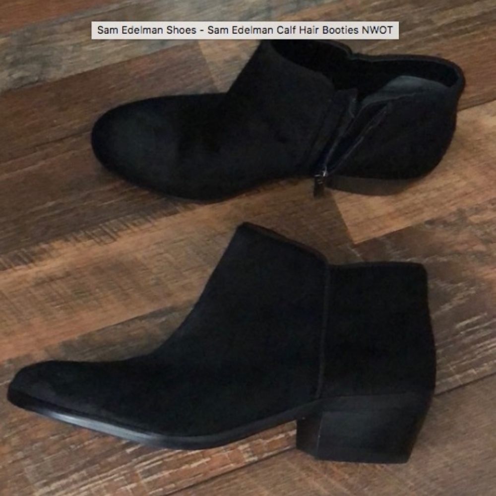 Sam Edelman Calf Hair Booties NWOT